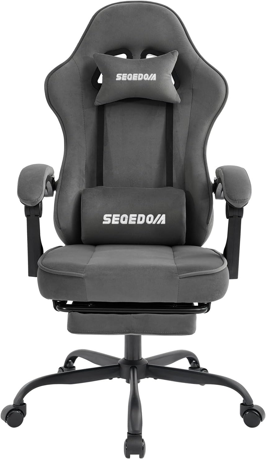 segedom Gaming Chair Technology Fabric Computer Chair with Pocket Spring Cush... - Picture 9 of 14