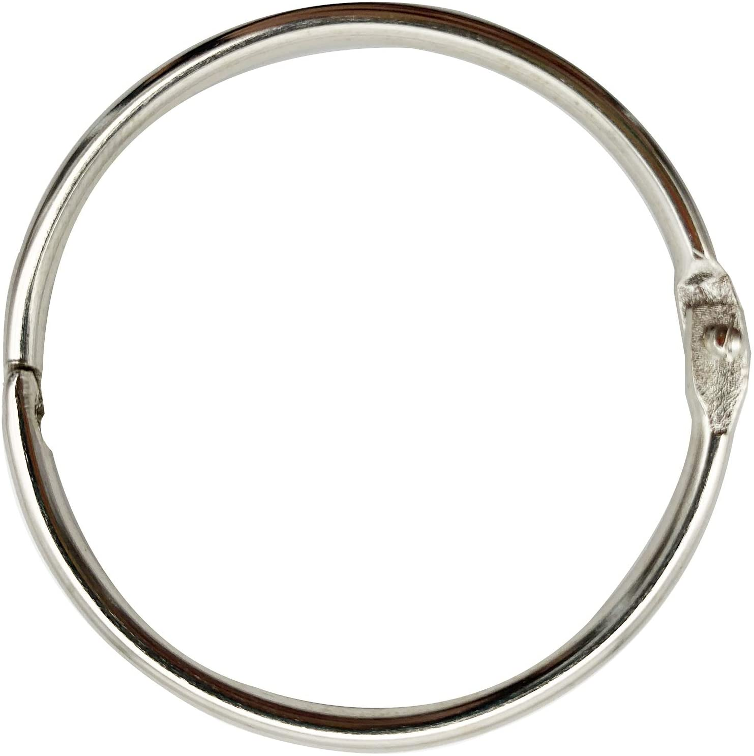 3 Inch (12 Pack) Loose Leaf Binder Book Rings, with Metal Nickel Plated for Key,And Index Cards, for School, Home, or Office, Silver