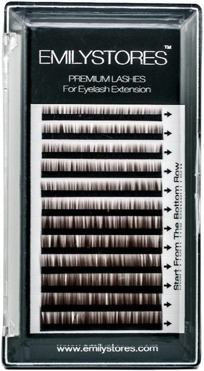 EMILYSTORES Lash Eyebrow Extensions Colour Brown Thickness 0.10 mm Length 5/6... - Picture 2 of 16
