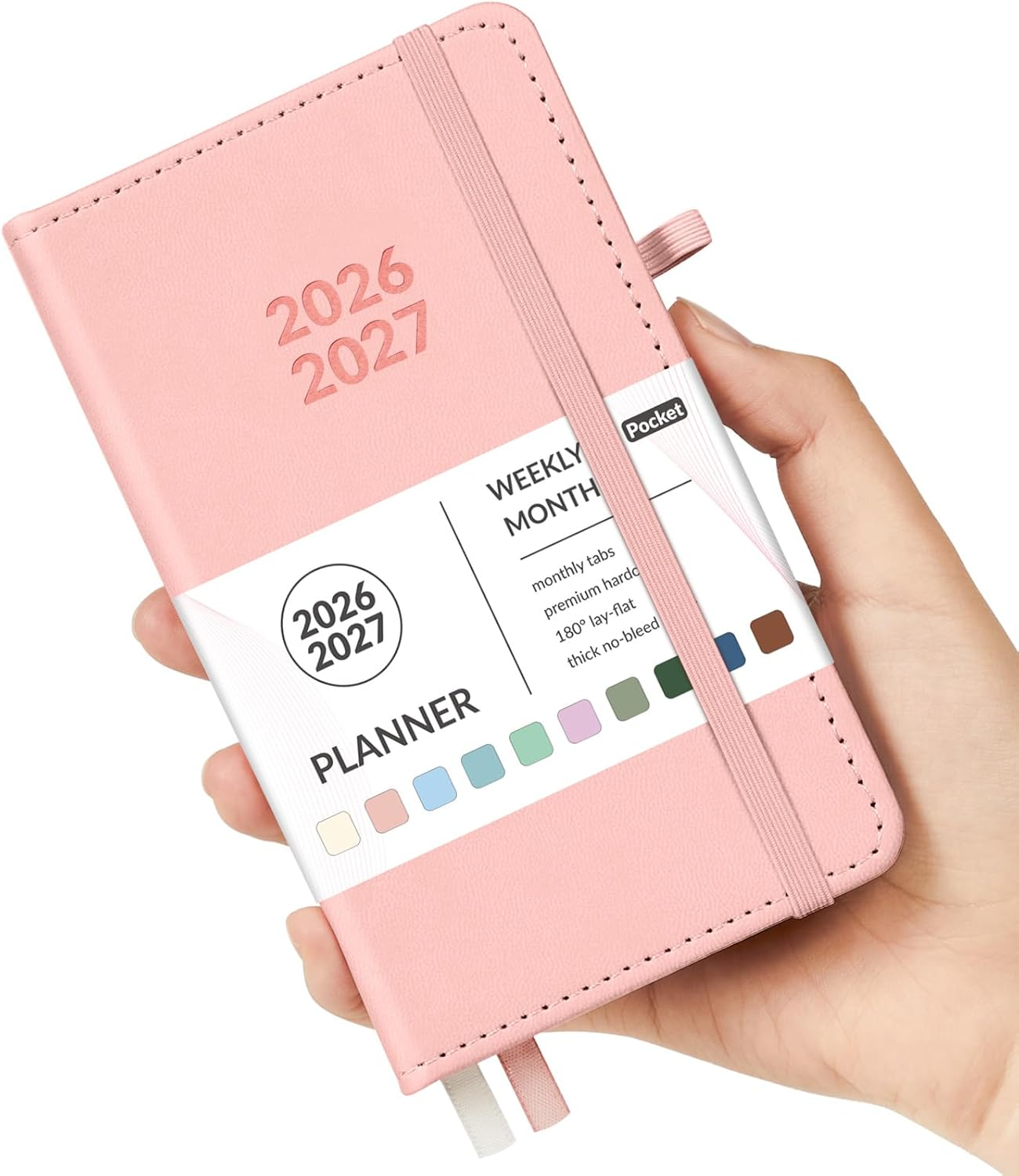 Pocket Planner 2026-2027, Weekly Monthly Planners for Purse, 3.5