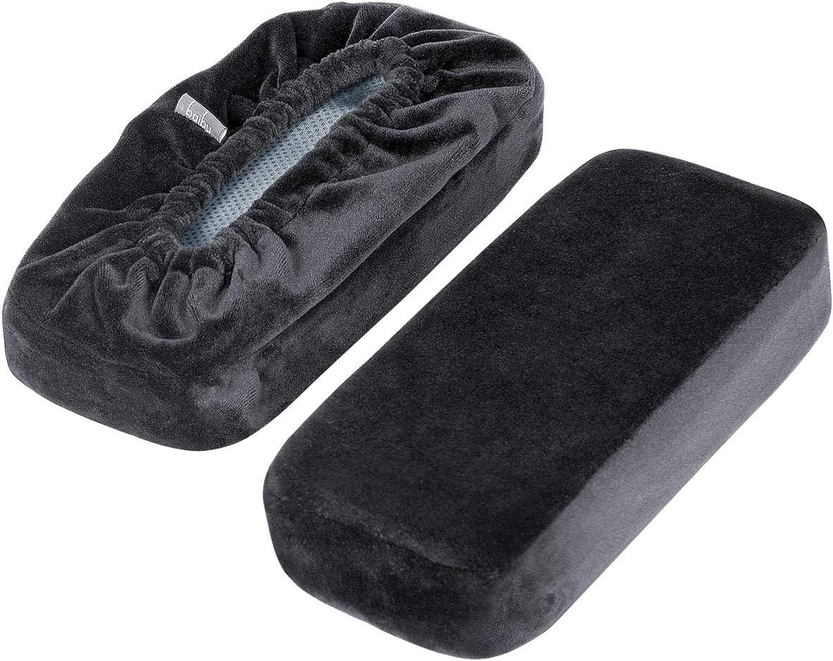 2-Pack Ergonomic Memory Foam Office Chair Arm Pads for Elbow Forearm Relief