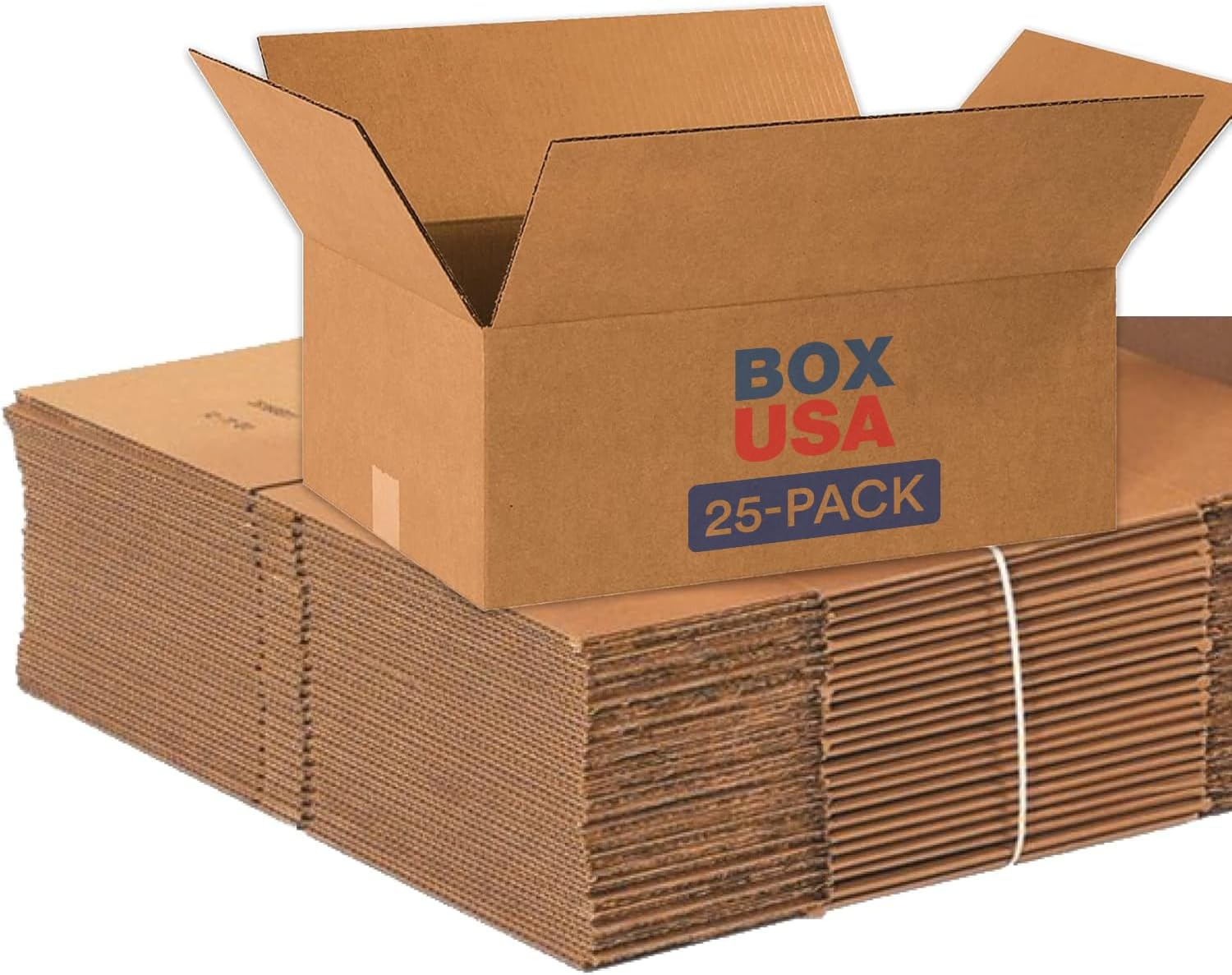 18 1/2 X 12 1/2 X 7 Corrugated Cardboard Boxes, Medium 18.5