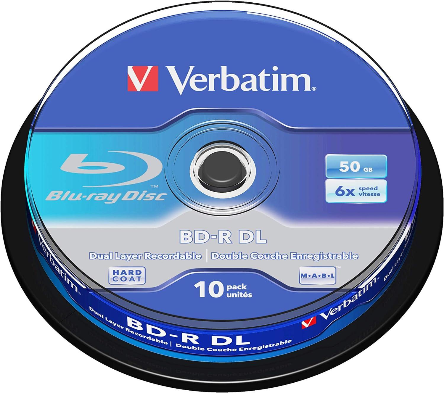 Verbatim BD-RE 25GB 2X, White - 10pk Spindle with Surface and Super Eutectic ... - Picture 2 of 2