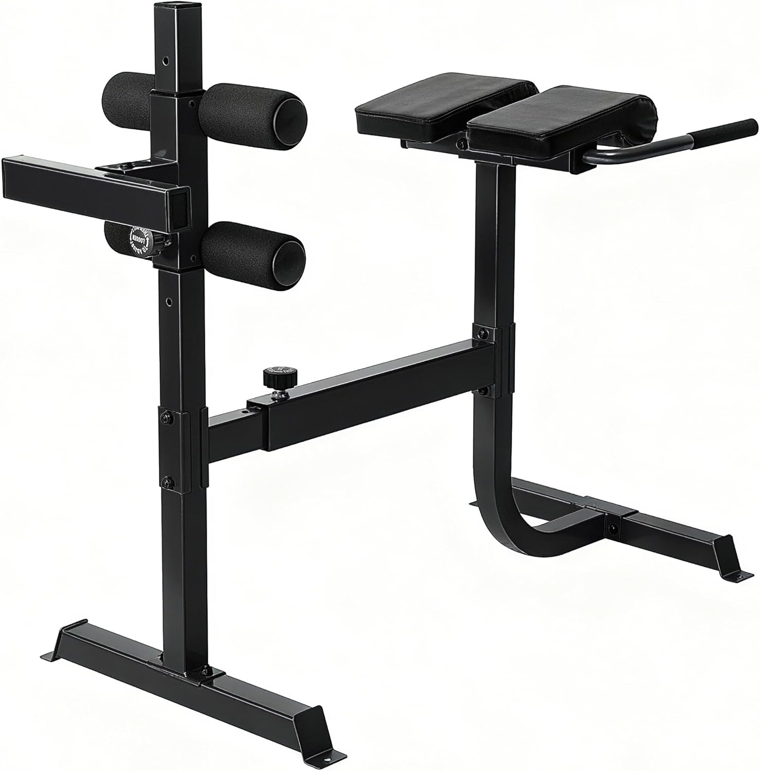 Cap Strength Roman Chair – Adjustable Back Extension Bench for Core & Glute Workouts, Heavy-Duty 300 LB Capacity - Black and Gray Options