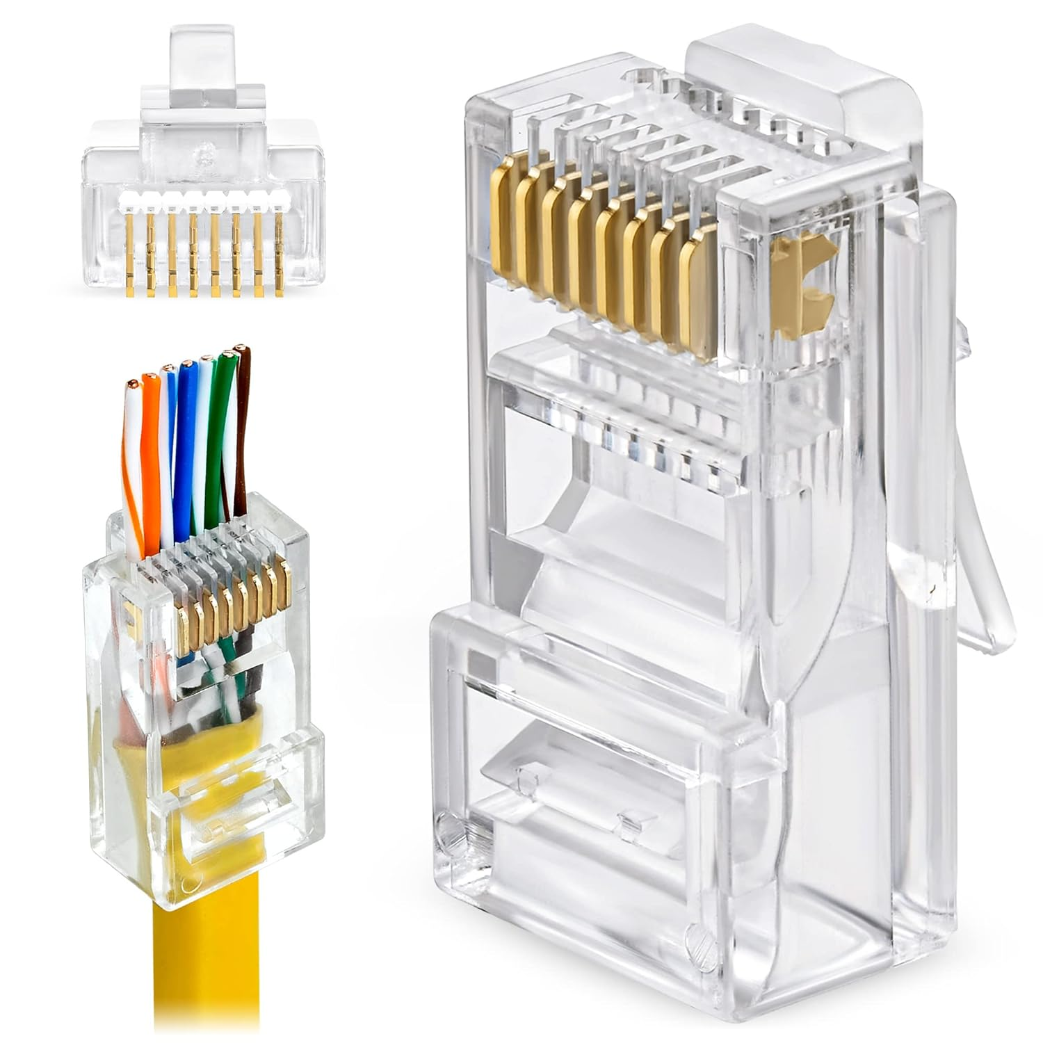 RJ-45 Cat-6プラグ(パンド) 200個 新品、未開封品です。 RJ-45 Cat6 Pass Cat-6プラグ(パンド) 200個 | パンドウイット RJ45
