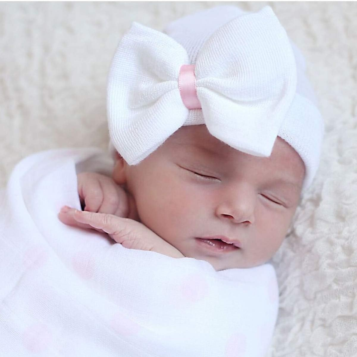 Upsmile 7 Pieces Adorable Baby Knot Headbands Newborn Elastic Sretch Head Wra... - Picture 4 of 20