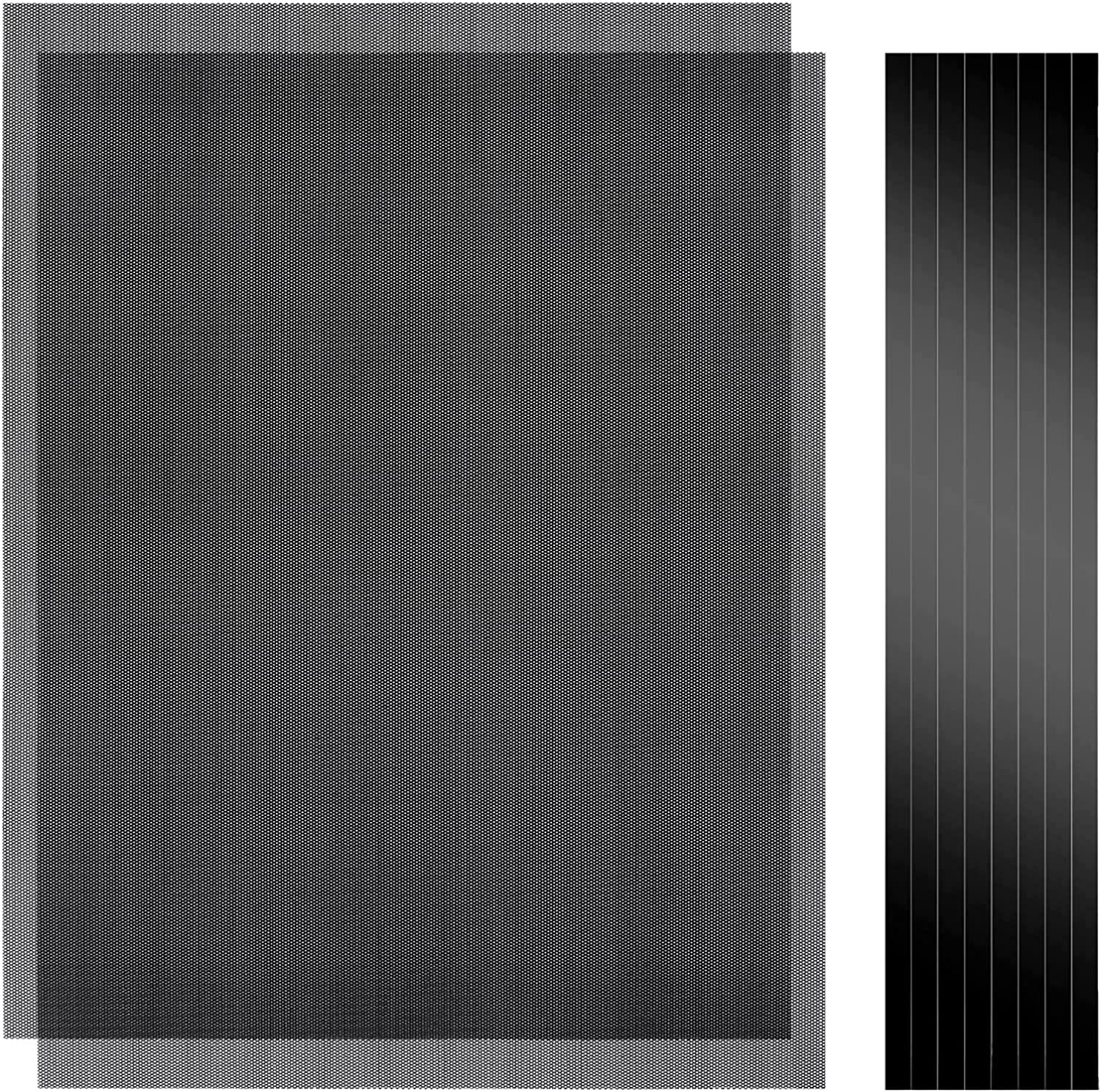 Cut-To-Fit Magnetic PC Dust Filter Mesh, 400X300Mm PVC DIY Cover, 2 Pack