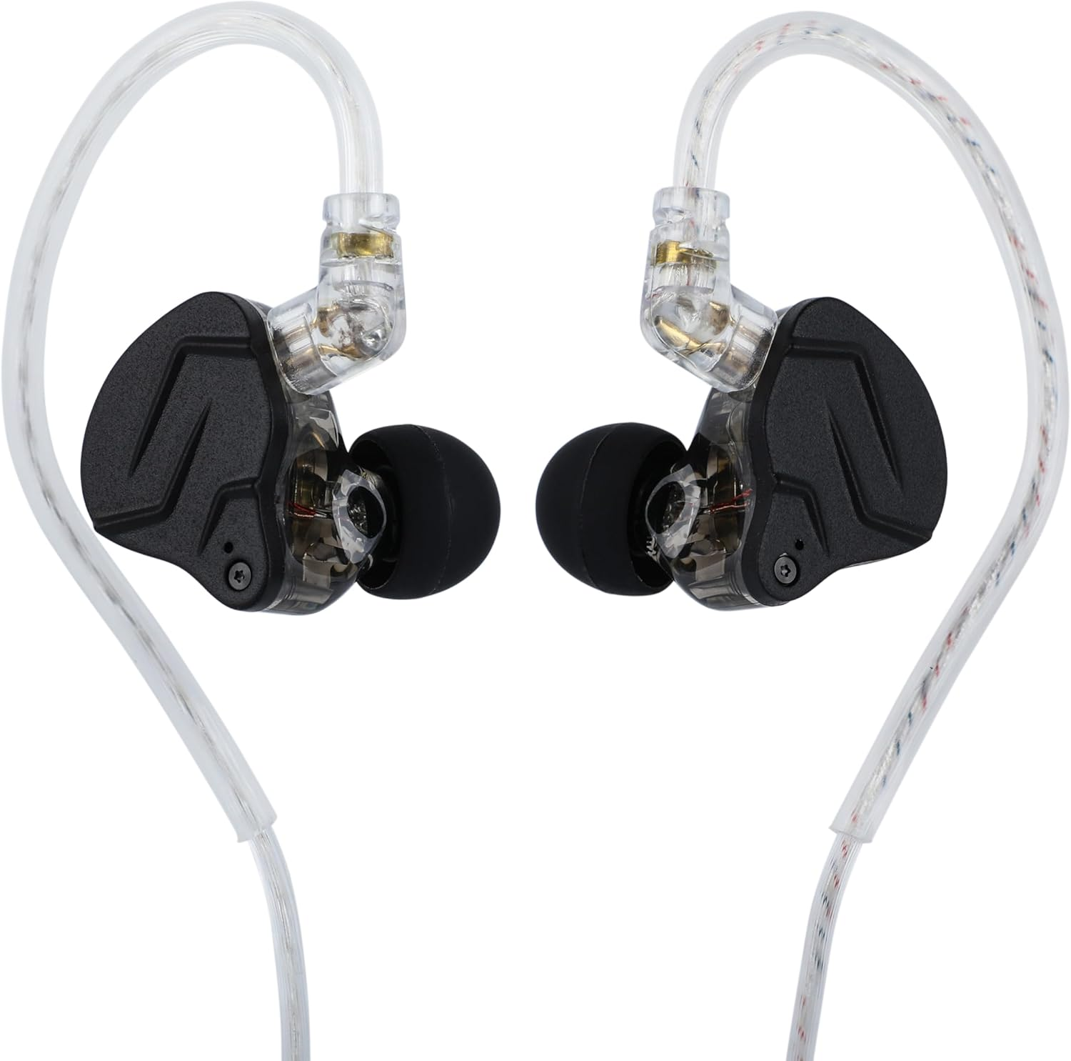 KZ ZSN PRO X Dual Driver 1BA+1DD Hybrid Metal Earphones Hifi In-Ear Monitor with Detachable Recessed 2Pin Cable,Zinc Alloy Panel (Without Mic, Grey)