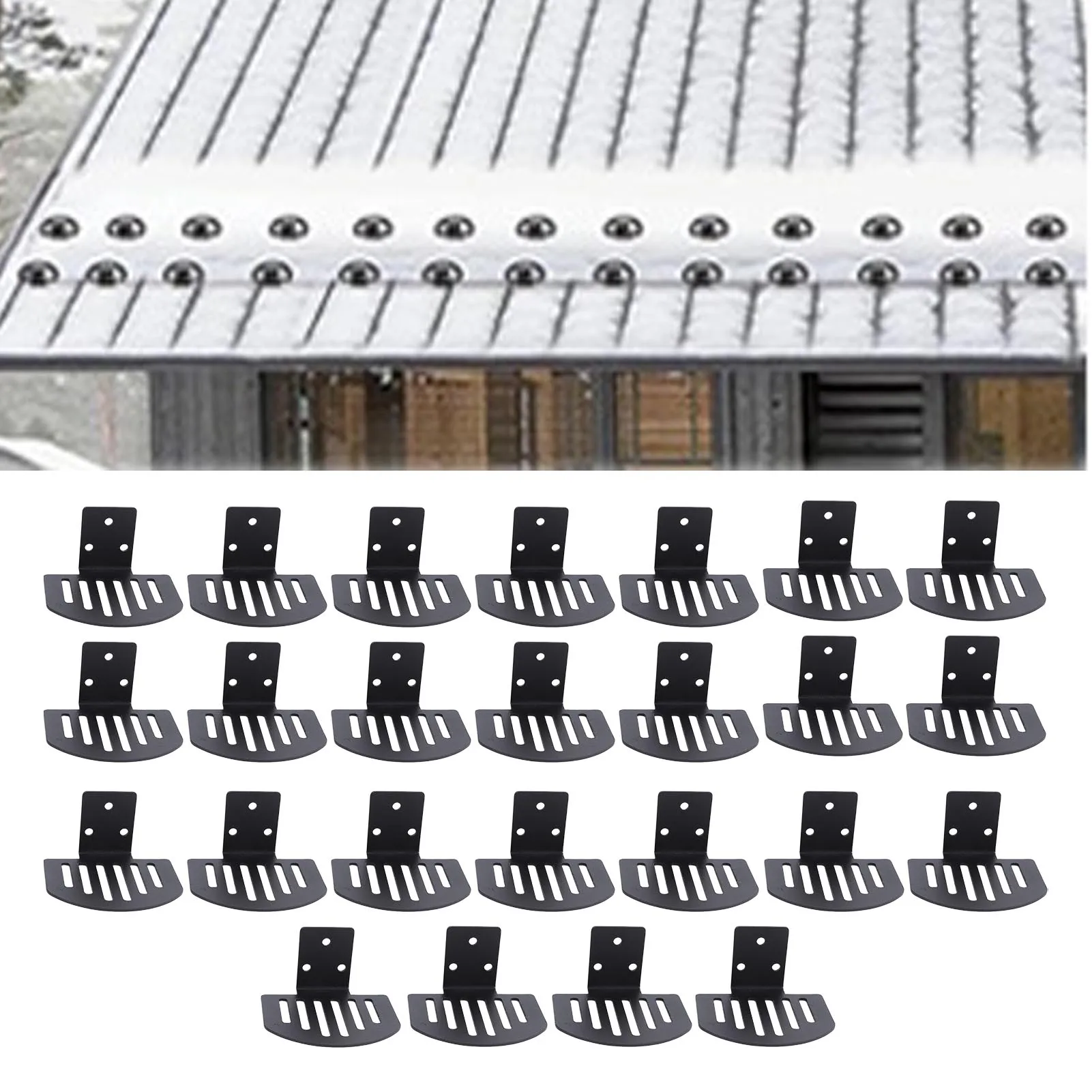 Standing Seam Snow Guard Waterproofing Heavy Duty Carbon Steel Fanshaped Roofing Snow Ice Stop Standing Seam Roofing Stop
