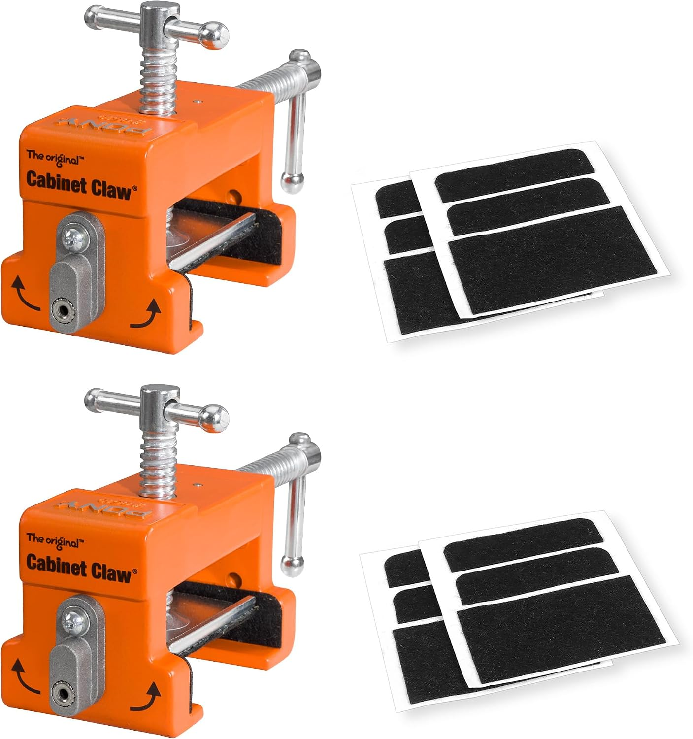2-Pack Cabinet Clamps Face Frame Alignment Drill Guide 4-3/8" Opening