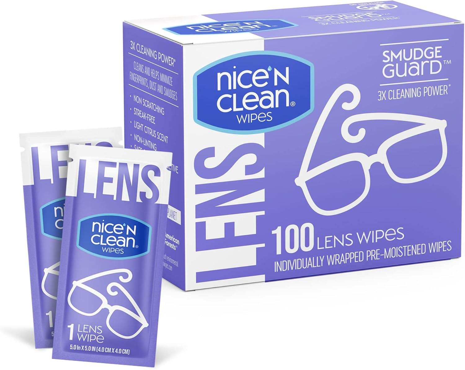 Lens Cleaning Wipes Pre-Moistened Eye Glasses Computer Optical Lens Cleaner 100P