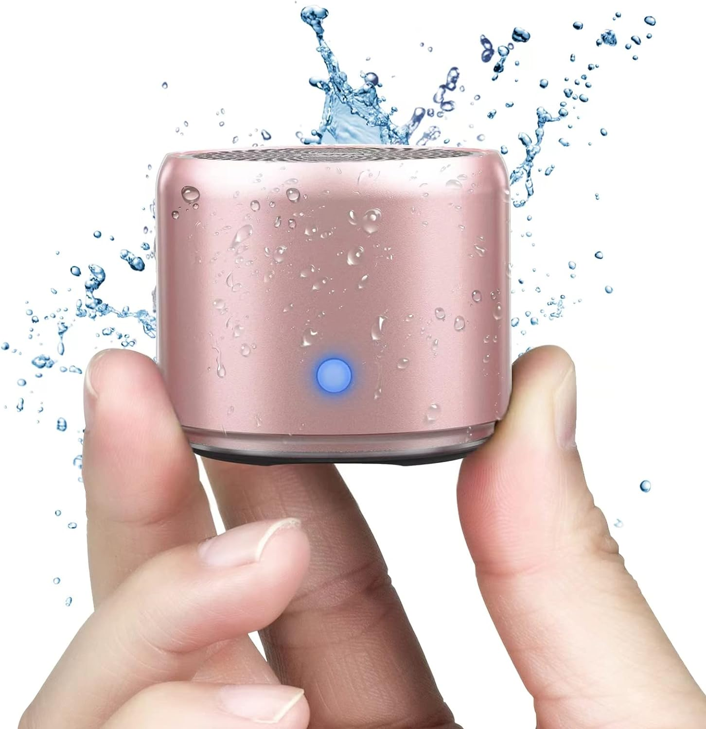 EWA A106 Portable Mini Bluetooth Speaker, Enhanced Bass and High Definition Sound, Portable Design, for Iphone, Ipad,Nexus,Laptops and More (Rosegold)