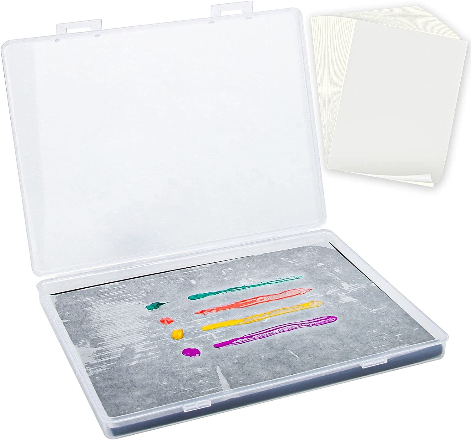 Stay Wet Palette for Acrylic Painting Garpernics Wet Palette Tray with Sponges 