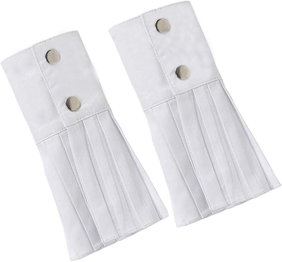 Women's Detachable Fake Sleeve Cuffs Pleated Oversleeve Shirt Cuffs Gloves