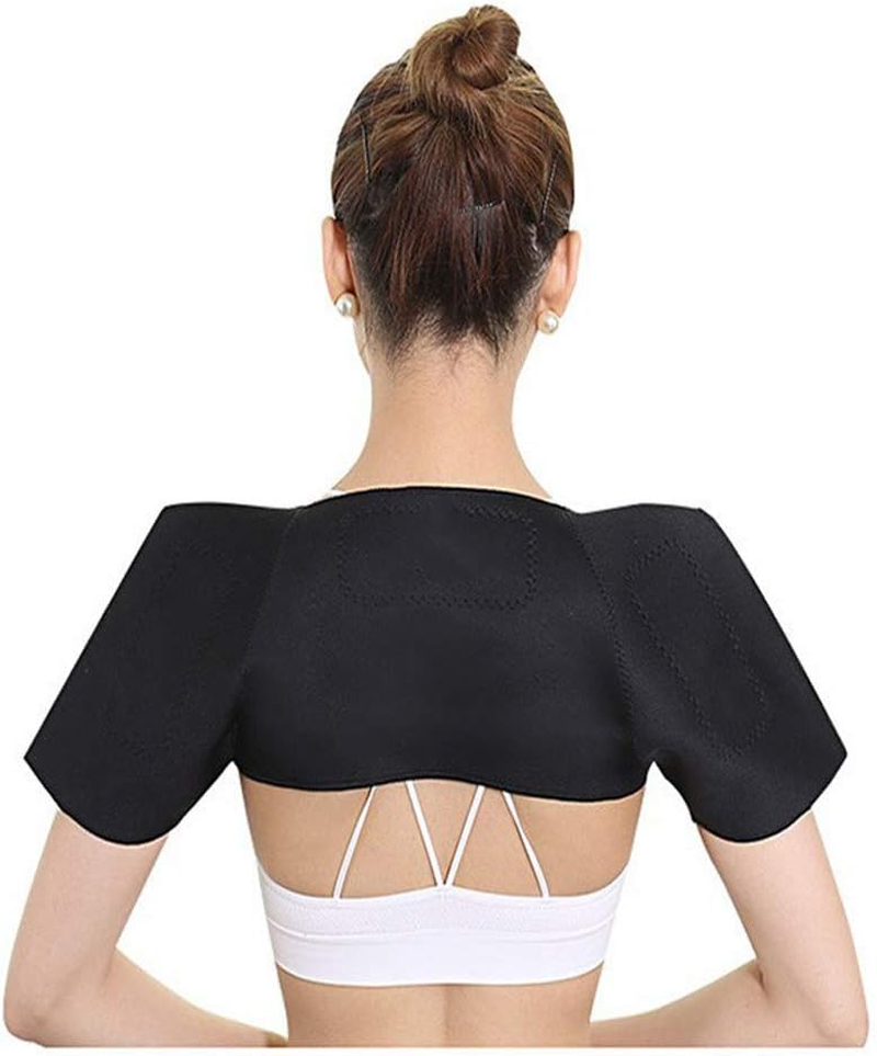 ITODA Double Shoulder Brace Warm Support Stability Compression Sleeve Wrap Re... - Picture 8 of 8