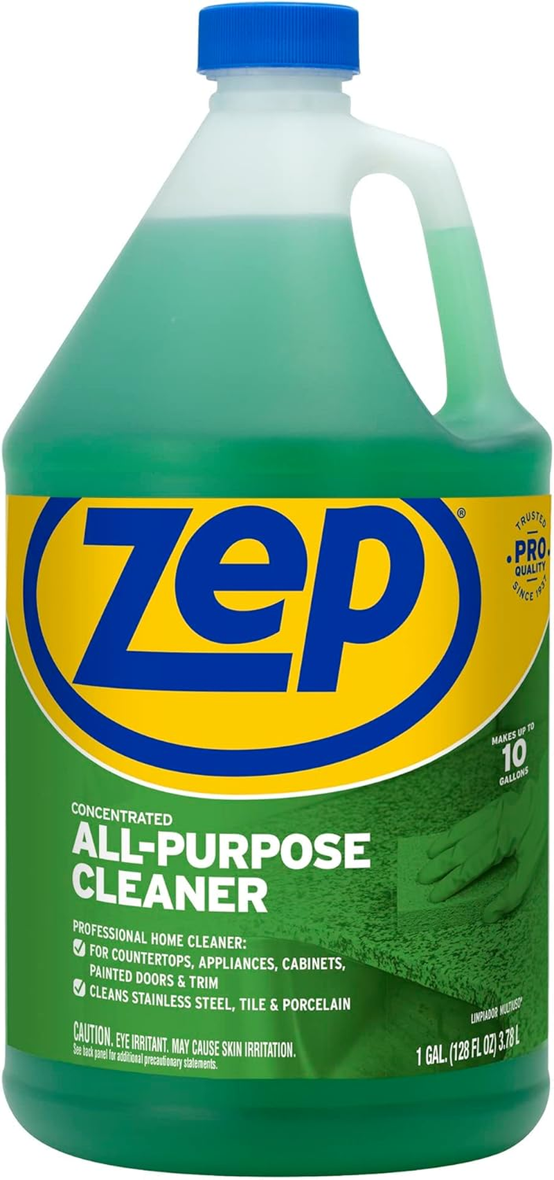 All-Purpose Cleaner and Degreaser - 1 Gallon (1 Unit) ZU0567128 - Heavy Duty Industrial Cleaner for Business and Household Used in Kitchen, Countertops, Appliances, Walls and Floor Surfaces
