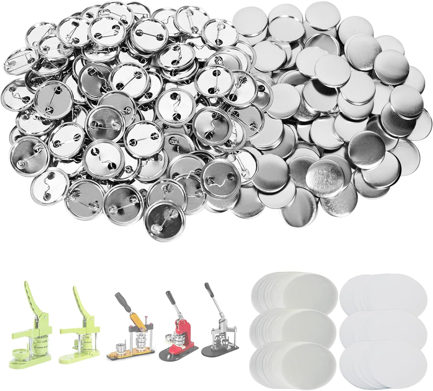58mm 2-1/4 Inch Round Button Making Mold With Plastic Base