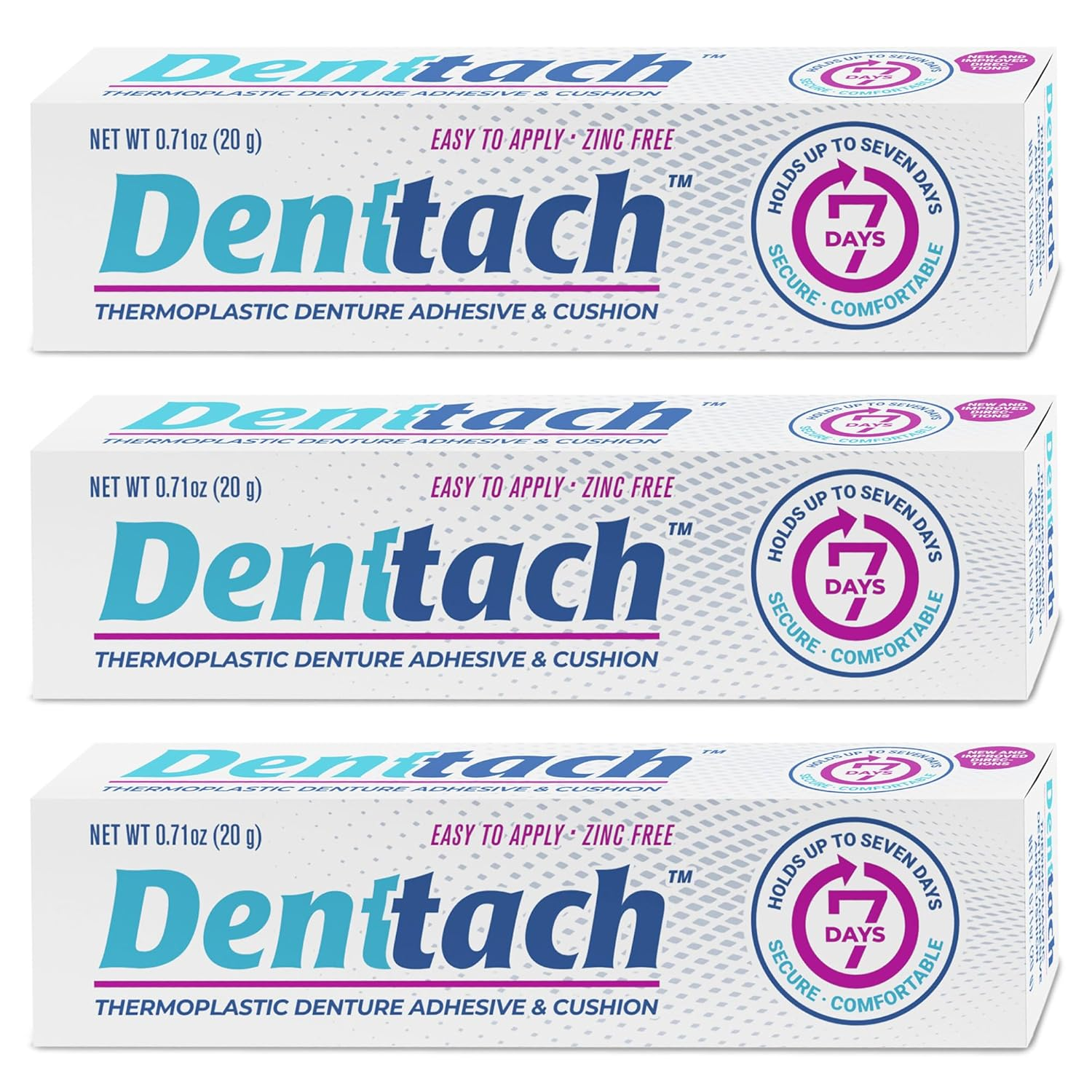 Denttach Denture Adhesive Thermoplastic Denture Adhesive Cushion and Reliner ...