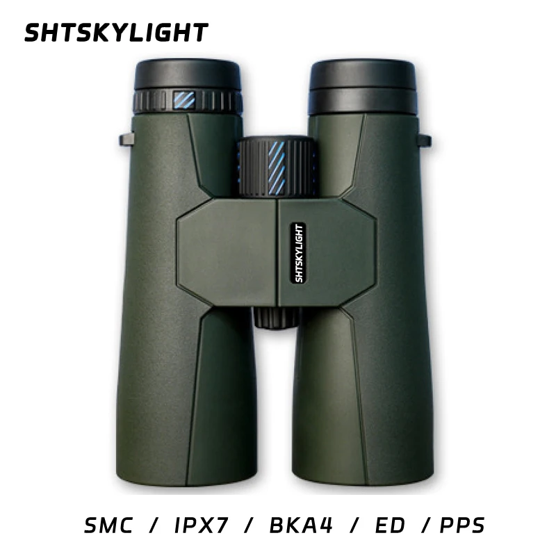 10X50ED/12X50ED binoculars SMC coated ED achromatic lenses IPX7 waterproof PPS mirror body BKA4 prism phase film