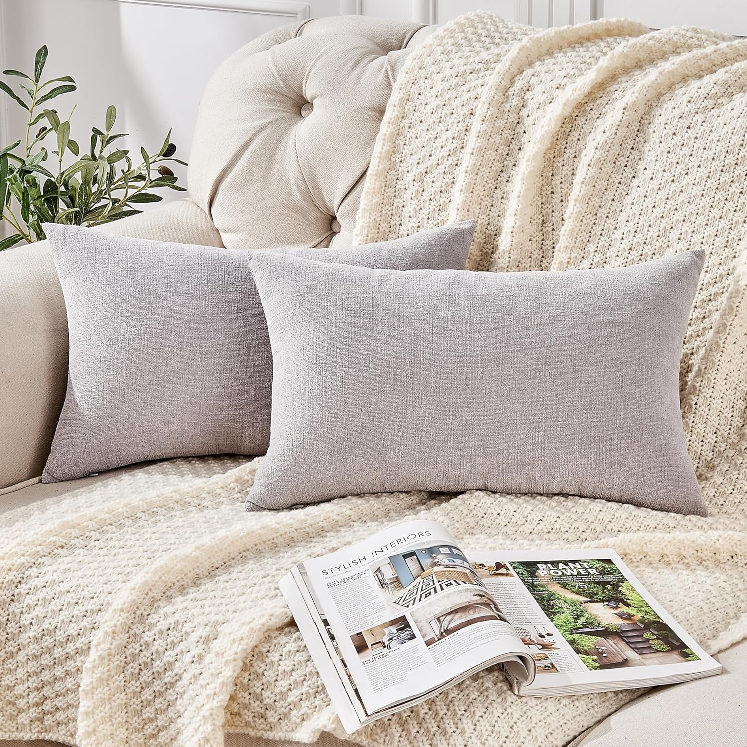 Lumbar Support Pillow Decorative Throw Pillow Covers 12