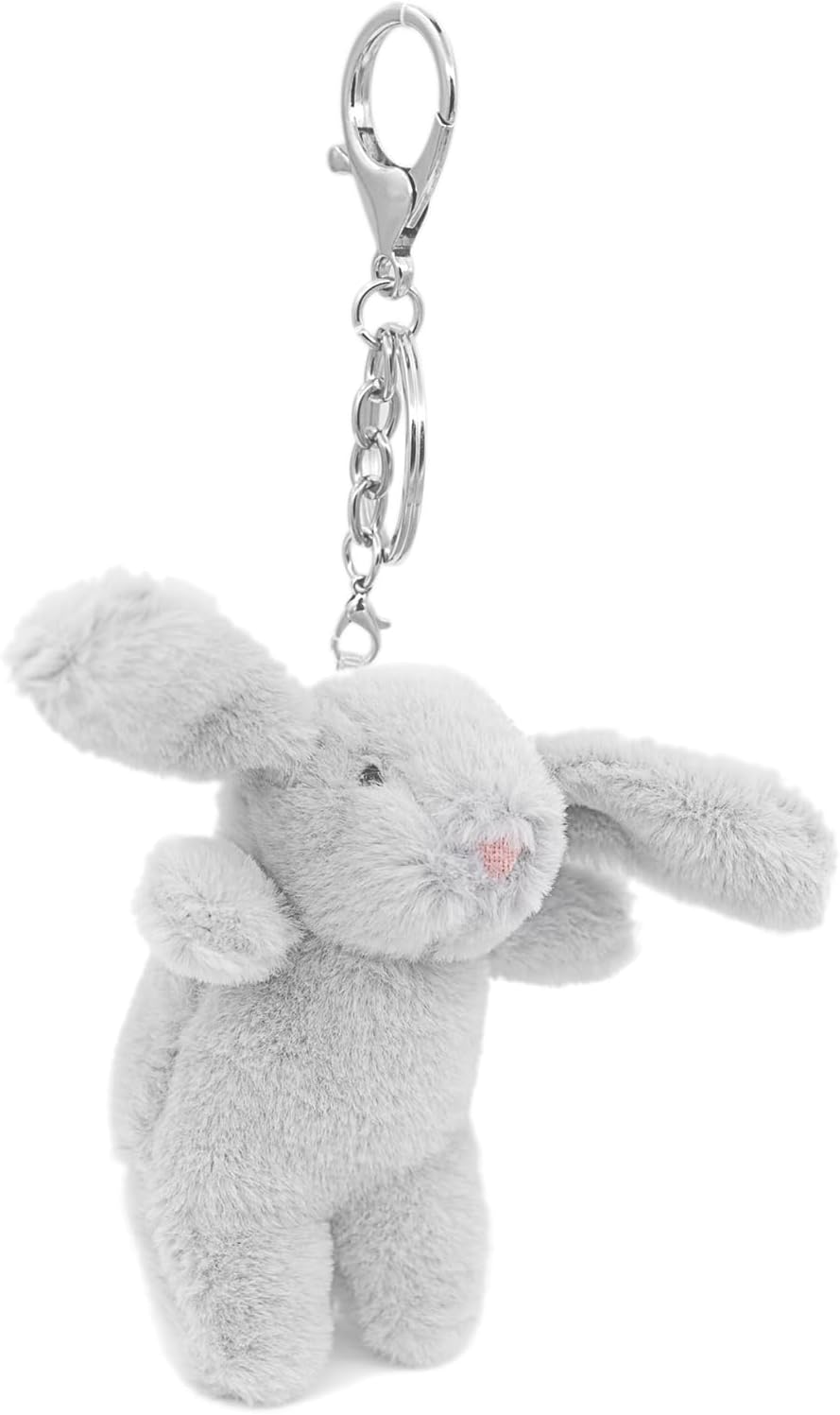 Cute Bunny Plush Keychain for Backpack, 3.5