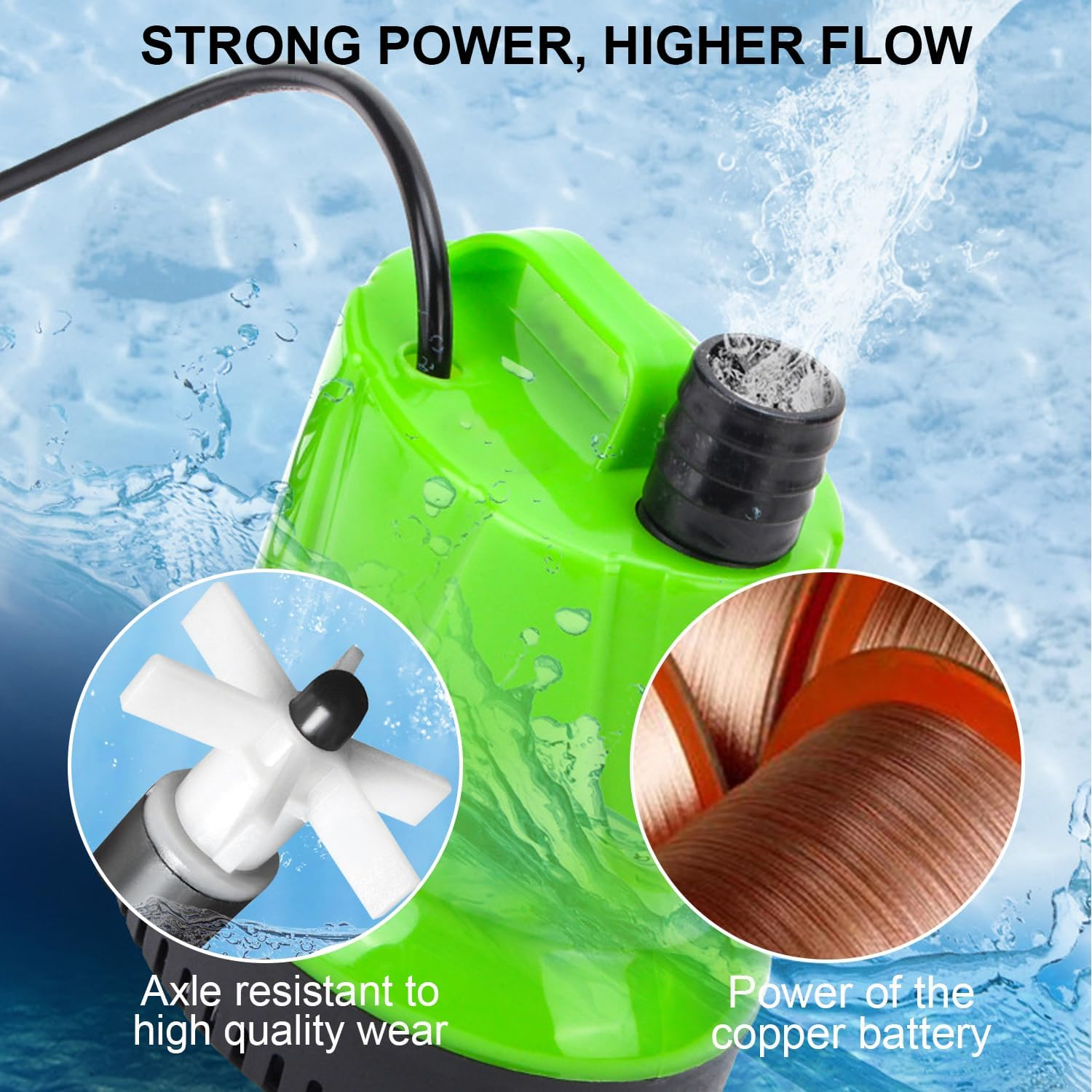 Submersible Pump, 2500L/h 40W Aquarium Submersible Water Pump, Submersible Pu... - Picture 5 of 14