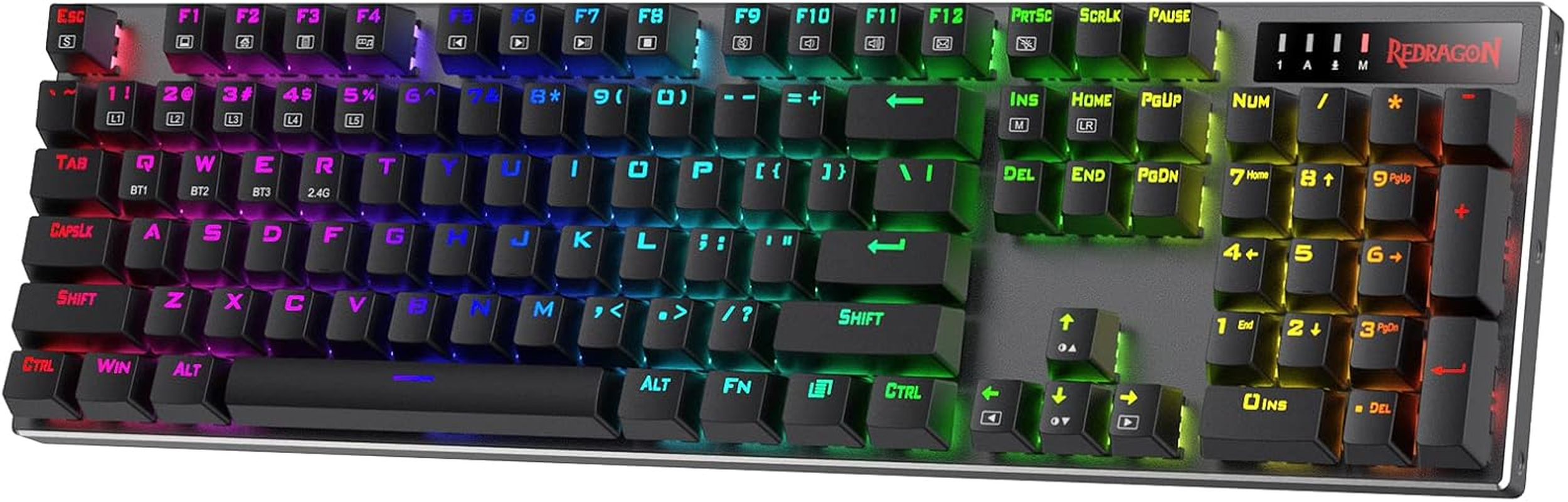 Teclado mecanico inalambrico K556 PRO de aluminio switch rojo silencioso RGB