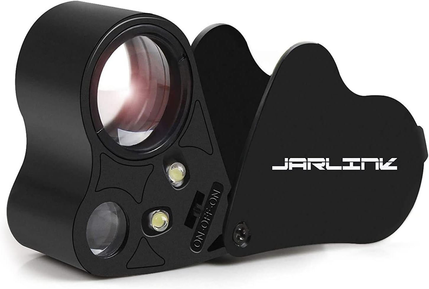 Lupa joyero iluminada 30X 60X lupa de joyería plegable con luz brillante Luz LED