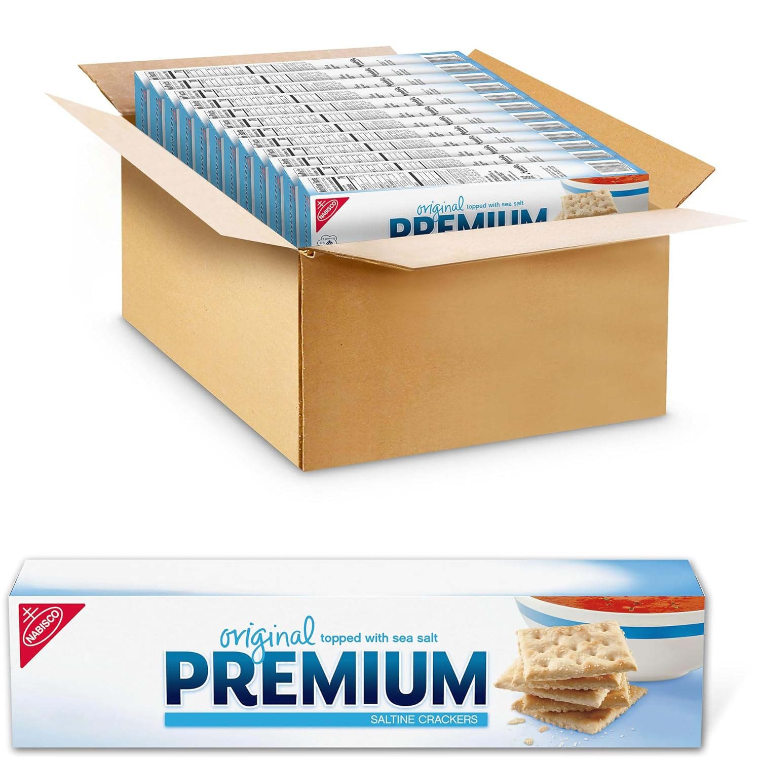 Original Saltine Crackers, Lunch Snacks, Bulk Snacks, 12 - 4 Oz Boxes