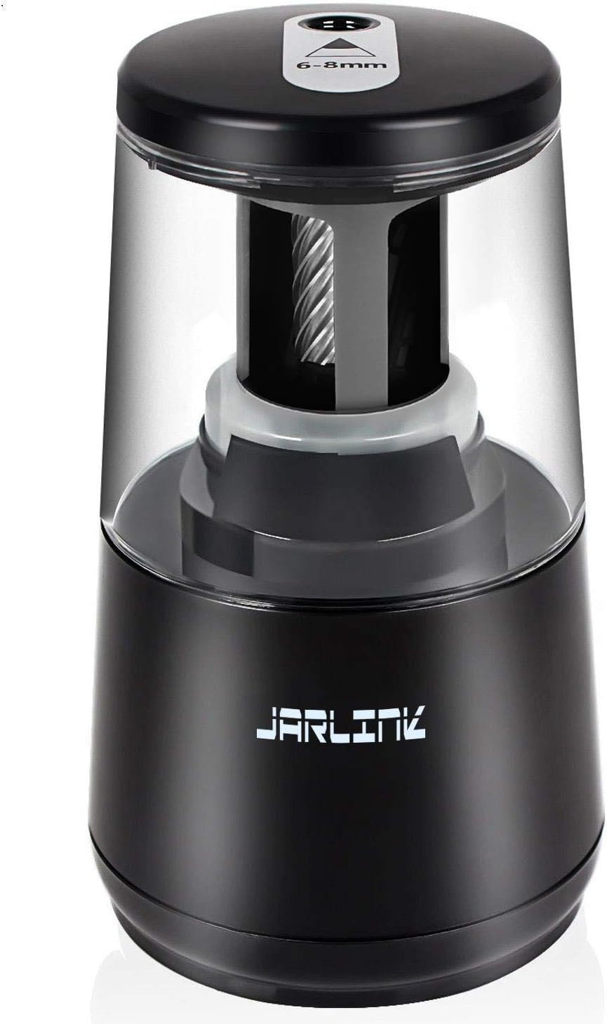 Electric Pencil Sharpener, Heavy-Duty Helical Blade to Fast Sharpen, Auto Stop