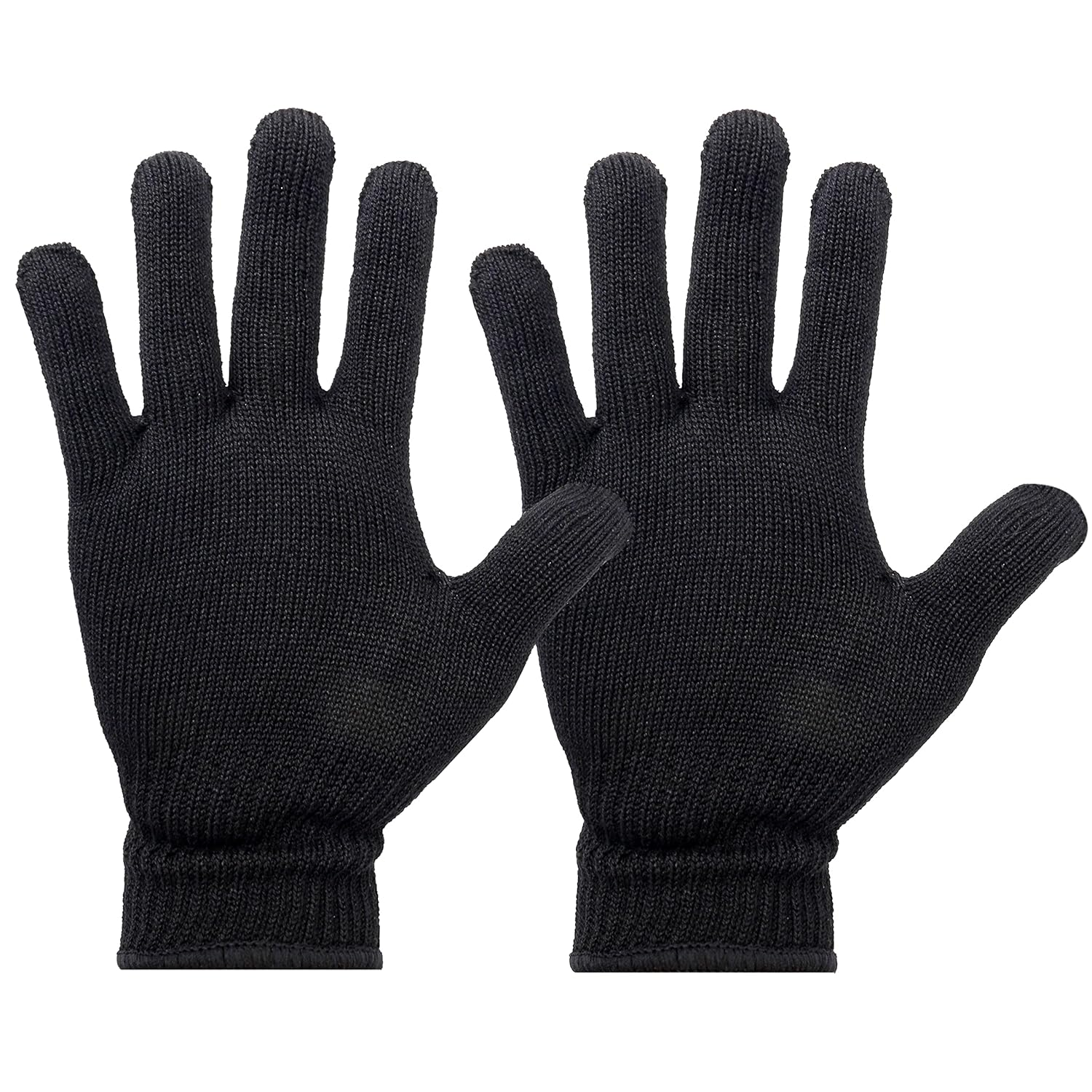 Yoosso 2 Stück Hitzebeständige Handschuhe, Hitzeschutz Handschuh Lockenstab Weich Hitzeschutzhandschuhe Lockenstab Für Hitze Glätteisen Handschuhe Haarwerkzeuge(Schwarz)