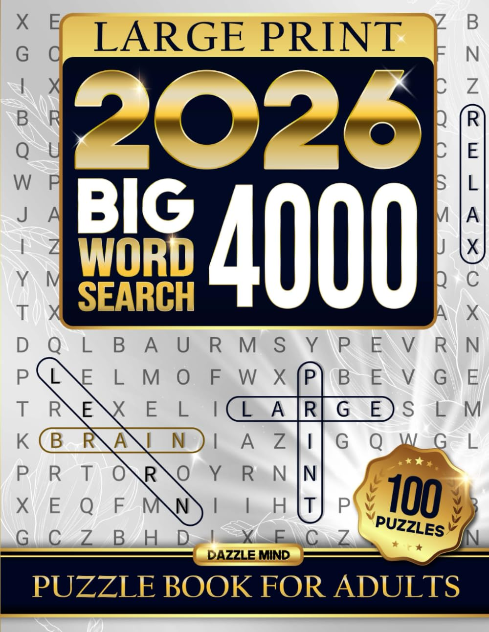 Word Search Books for Adults Large Print Puzzle: Big Word Find Puzzles for Adult & Seniors to Keep Mind Busy, Activity Games for Elderly Men Women ... Relaxing (Large Print Gifts 2026 Edition)