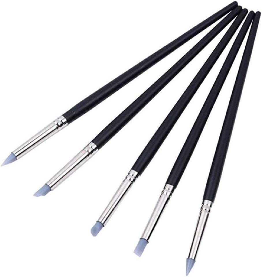 COMIART Clay Sculpture Tools Silicon Color Shapers Painting Brushes Size 6 - Picture 11 of 14