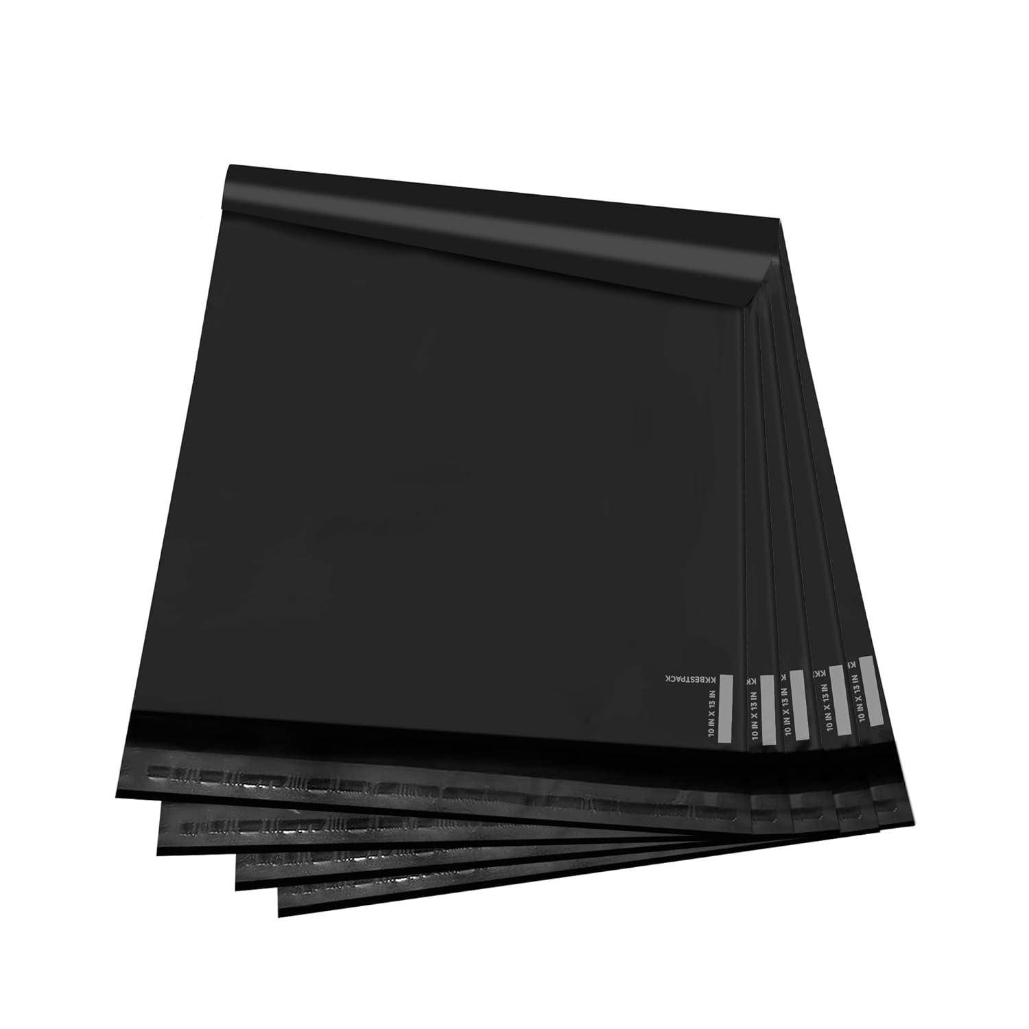 100 Large Poly Mailers 10X13 Shipping Bags for Small Business – Self Sealing Package Envelopes (10 X 13 Pack of 100, Black)