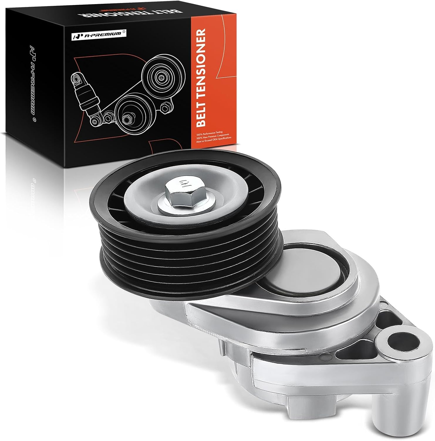 Belt Tensioner Assembly with Pulley Compatible with Chevrolet Camaro 1998-2002 & Pontiac Firebird 1998-2002, GTO 2004-2006, V8 5.7L 6.0L, Replace# 92111701, 12560344