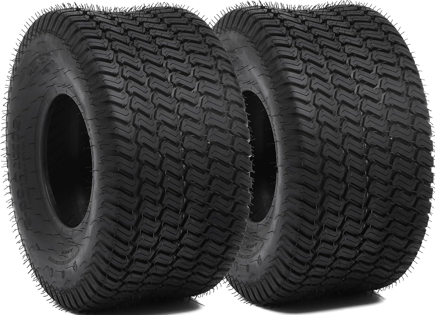 YITAMOTOR 20X10.00-8 Lawn Mower Tires (Set of 2), 4 Ply Tubeless Tractor Turf Tire, 20X10.00X8 Lawnmower Tires Fits Most Lawn & Garden Vehicle, 1190LBS Capacity