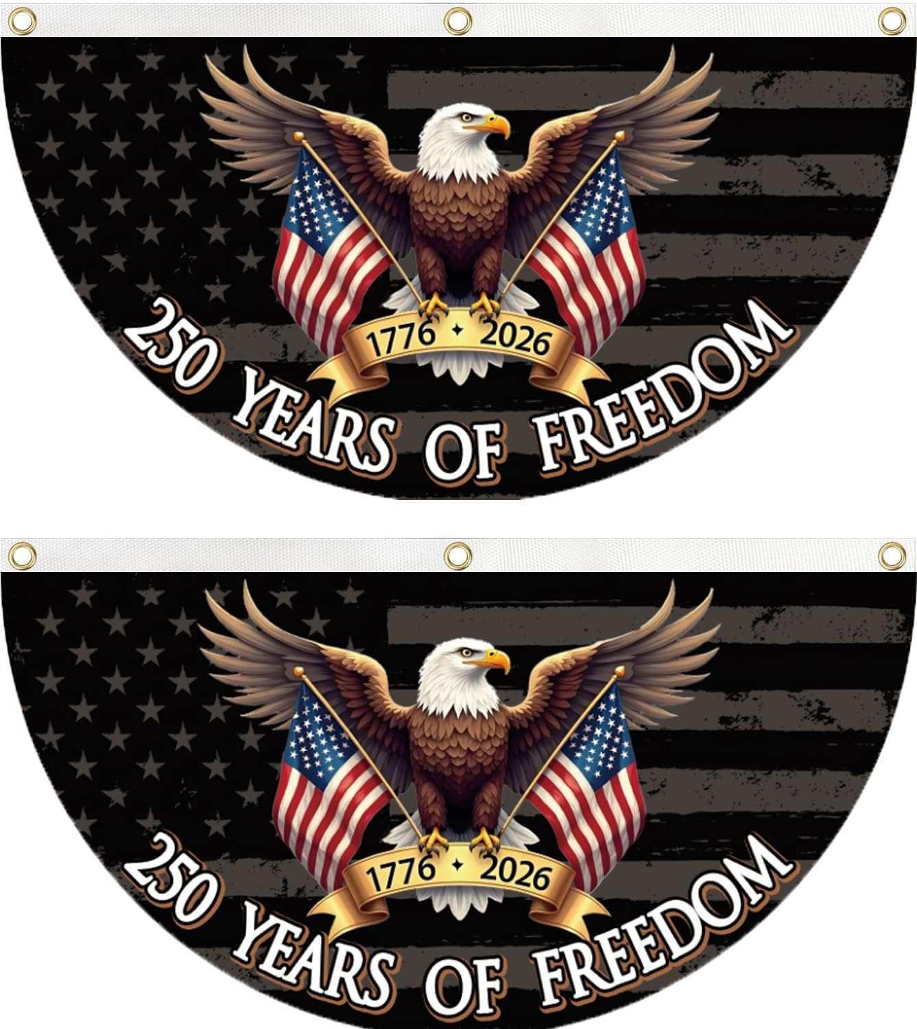 America 250 Years of Freedom Bunting Flag, 250Th Anniversary USA Patriotic Eagle