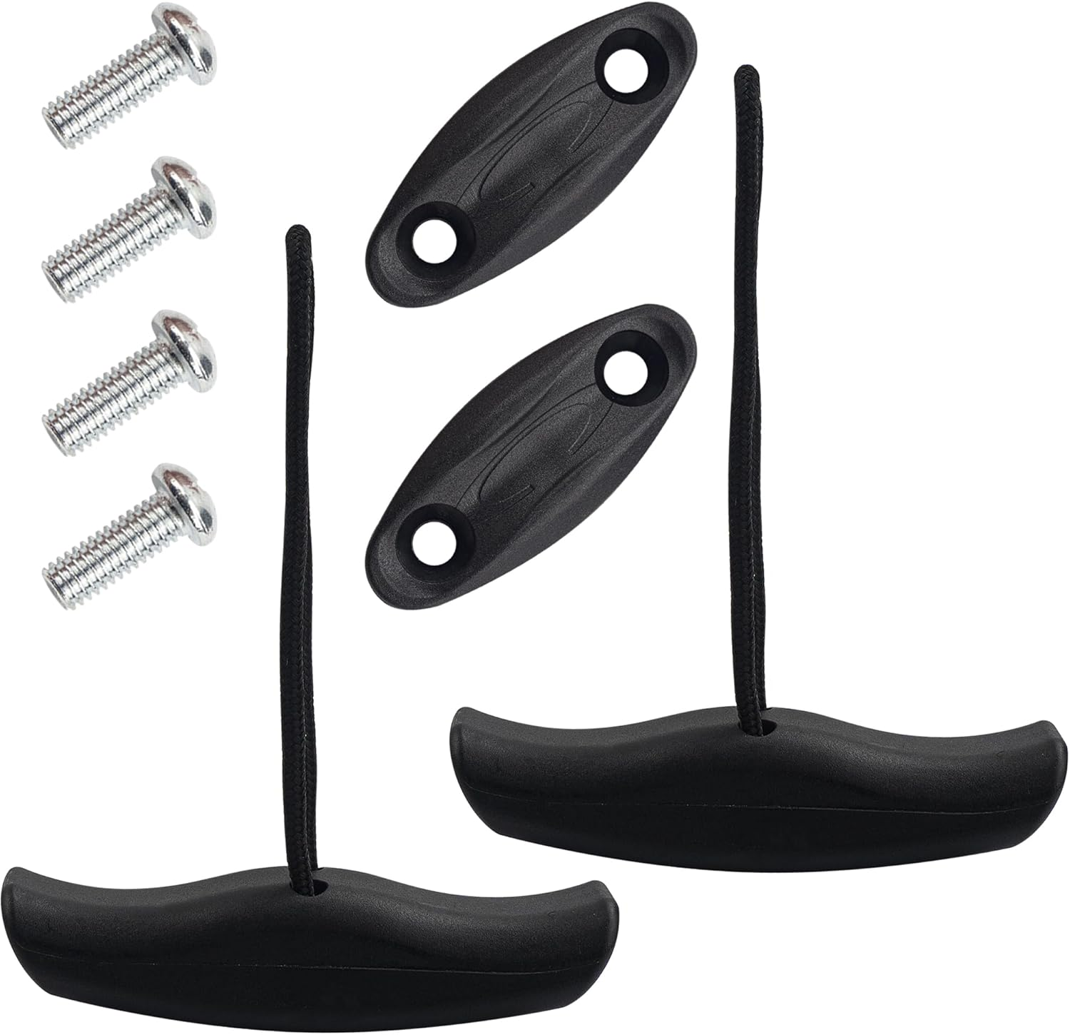 2 Pack Kayak Handles, Canoe Carry Handles Replacement with Cord & Pad Eyes, Kayak Accessories