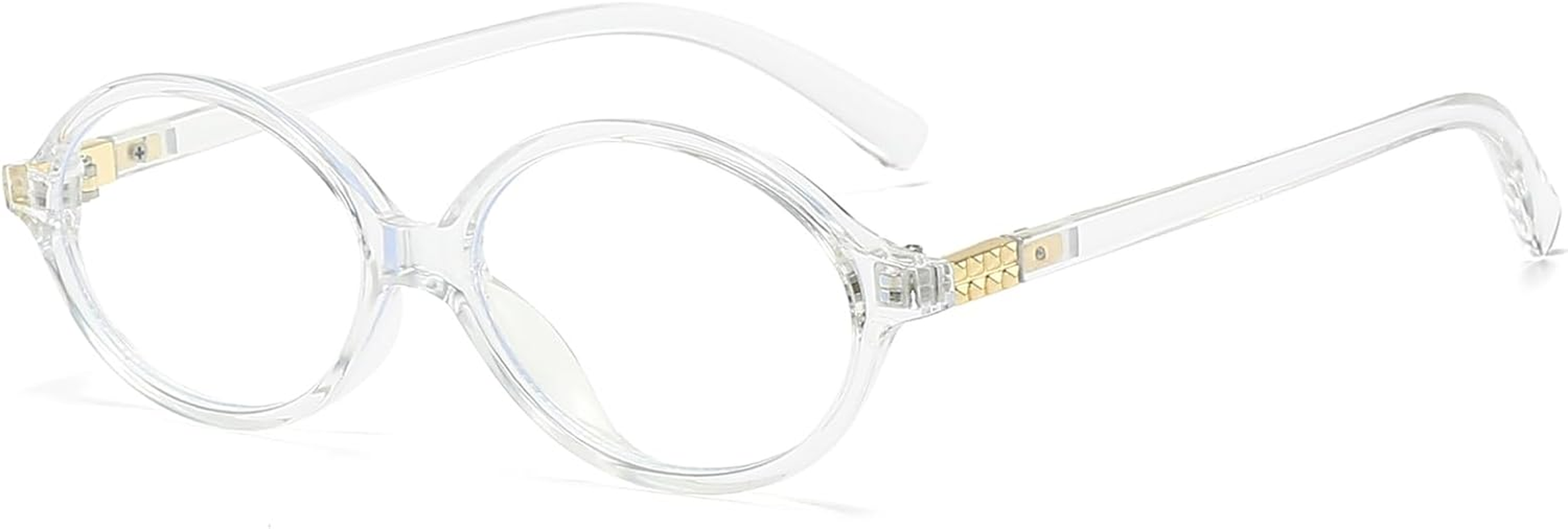 LJCZKA Oval Blue Light Glasses for Women Men Computer Glasses Oval Frame Anti... - Picture 12 of 20