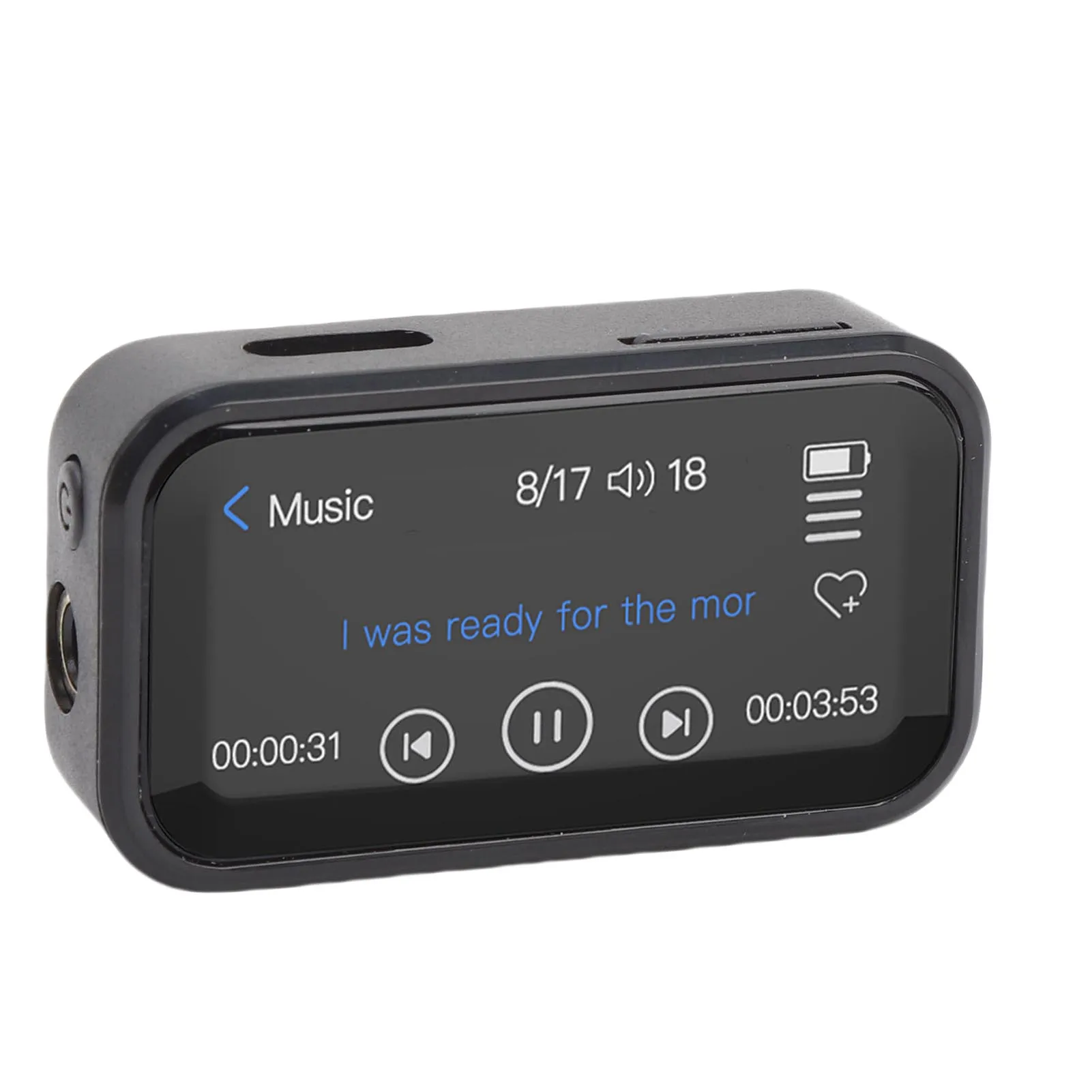 MP3 Player Portable Back Clip 1.47in Full Touchscreen 32GB HiFi Lossless Music Player Radio MP3 Player Music Player
