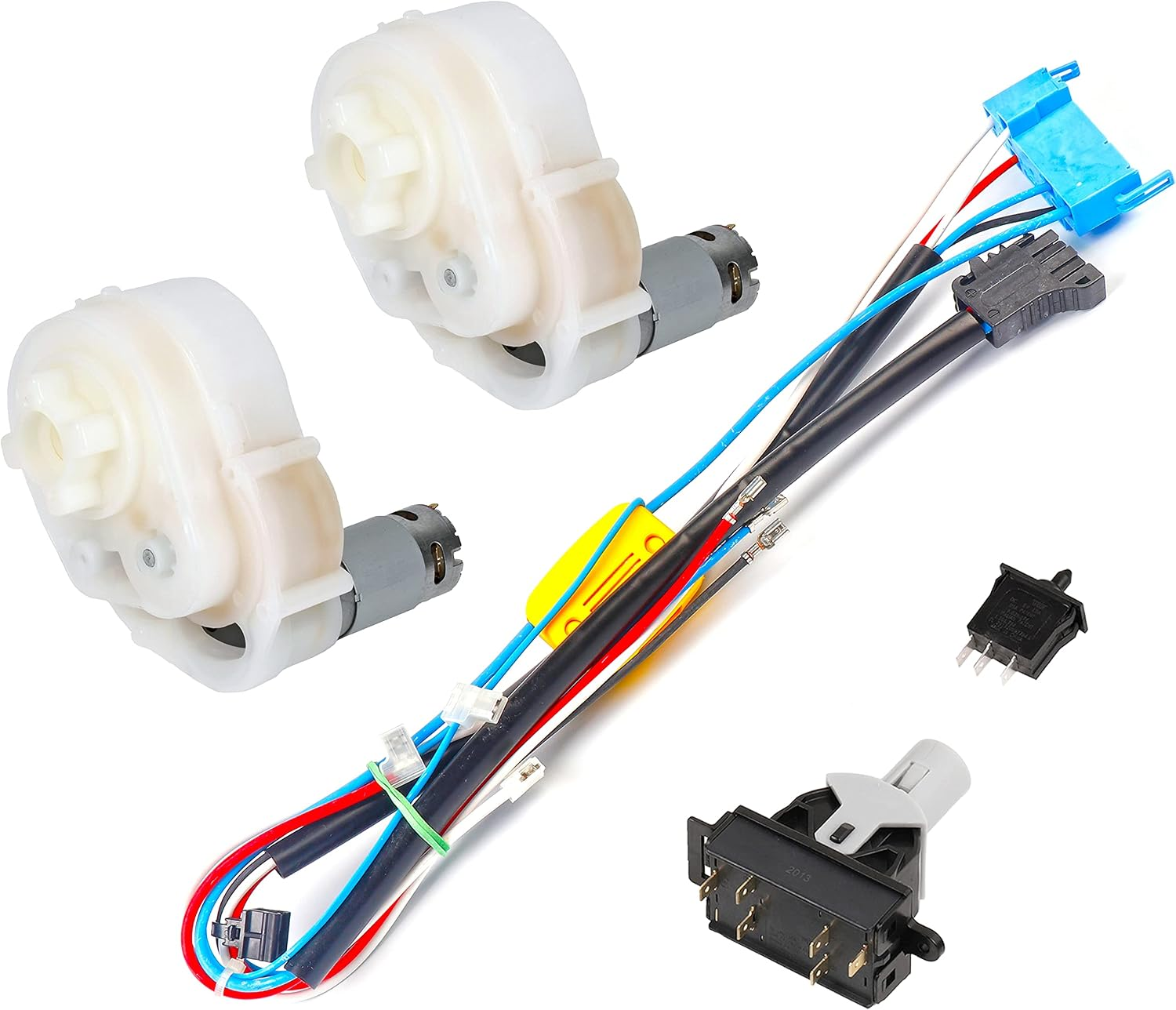 Overhaul Kit Wiring Harness Gear Shifter Foot Switch Motor Gearbox for Peg Perego Power Pull Power Loader