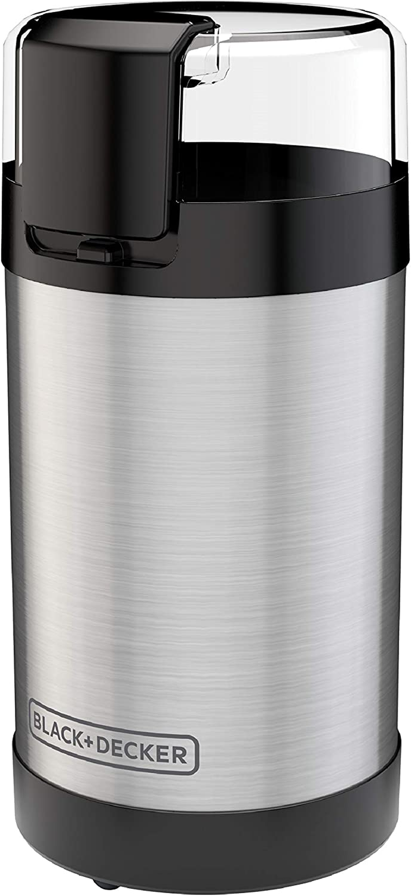 One Touch Coffee Grinder, CBG110S,2/3 Cup Coffee Bean Capacity, Push-Button Control, Stainless Steel Blades