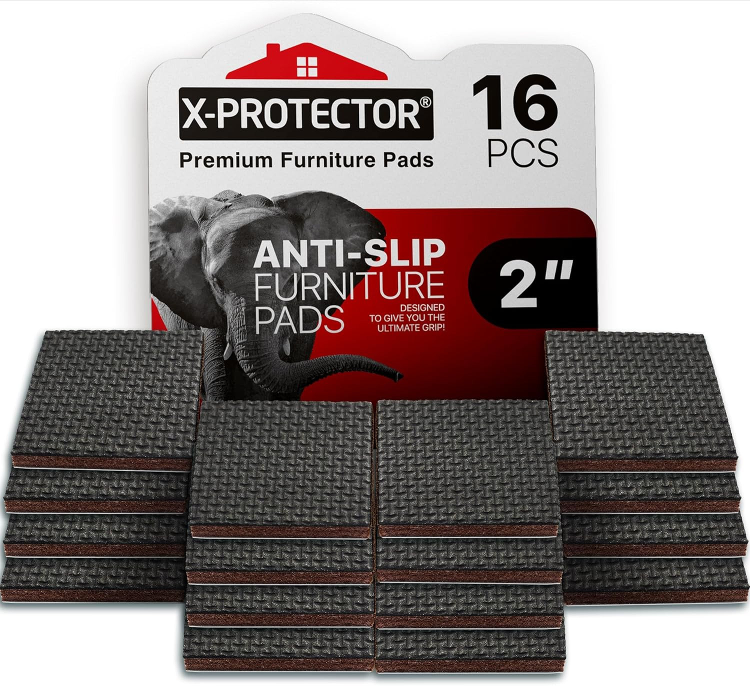 Non Slip Furniture Pads - Premium 16 pcs 2