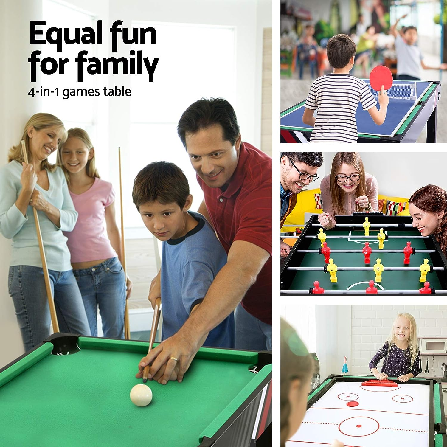 Foosball Table, 4ft / 5ft Football Soccer Ball Foose Tables Home Party Favour... - Picture 7 of 12