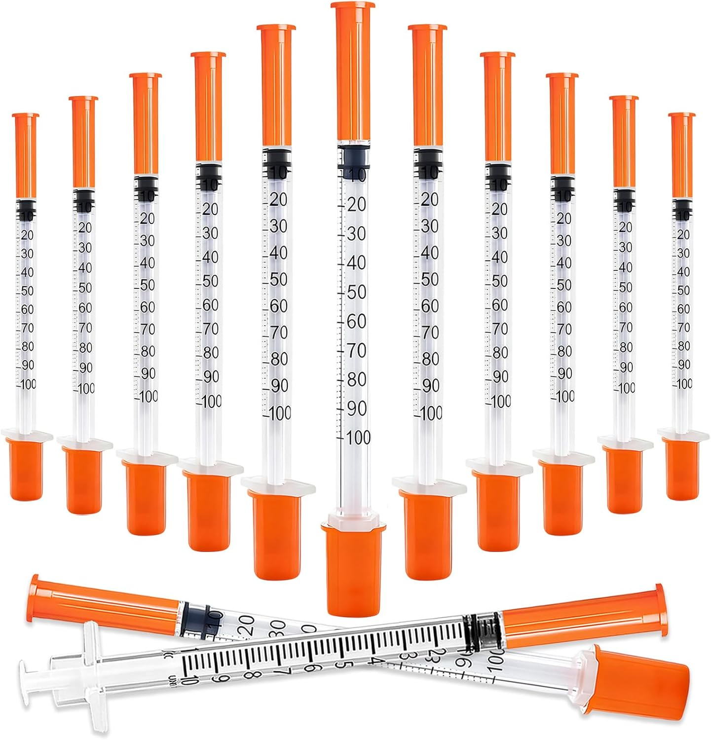 14 Pack 1Ml 31Gx8Mm Plastic Multiple Uses Dispensing Measuring Tools
