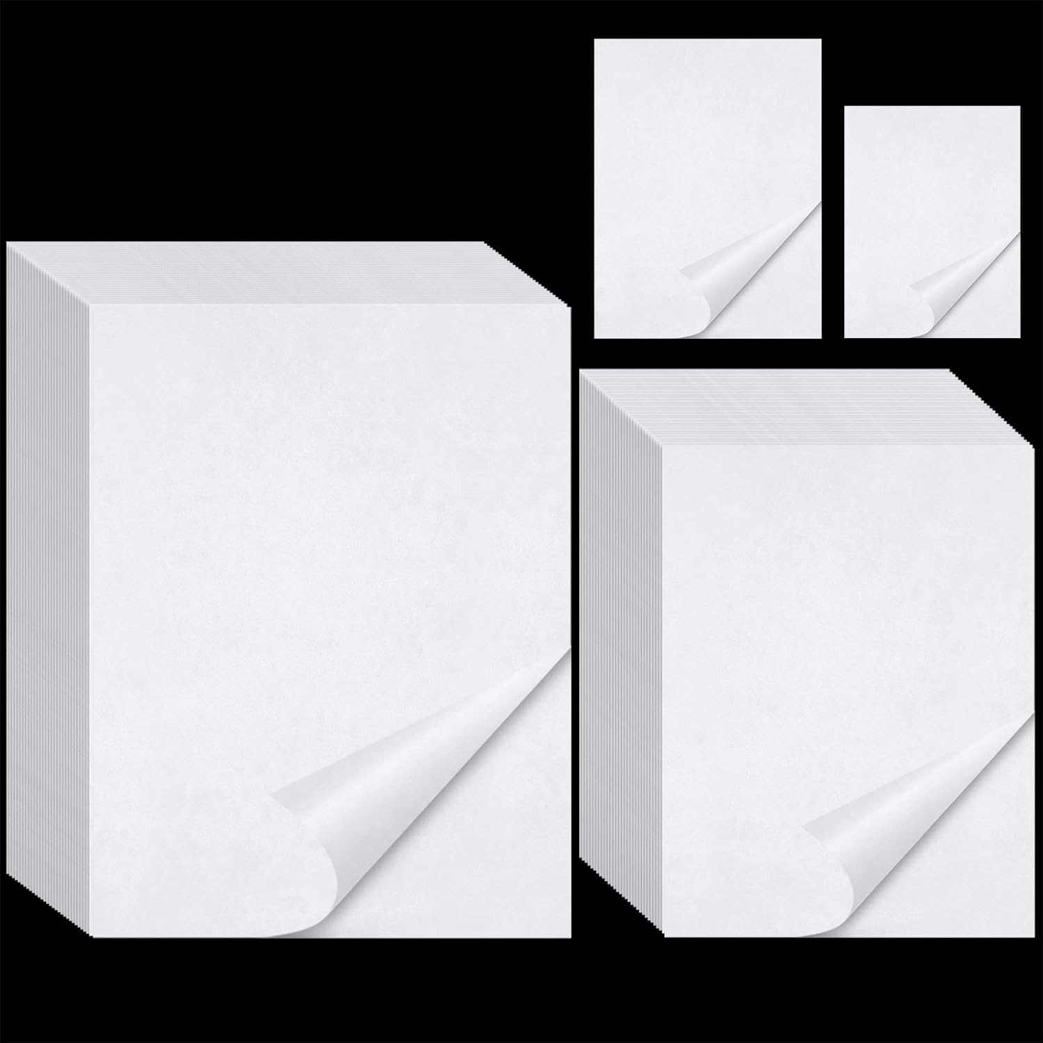 Diamond Painting Release Paper 16 X 12 Cm and 15 X 10 Cm Diamond Art Paper Covering Double-Sided Non-Stick Replacement Cover Sheets 5D Diamond Painting Accessories and Tool for Adult Kid (100 Pieces)