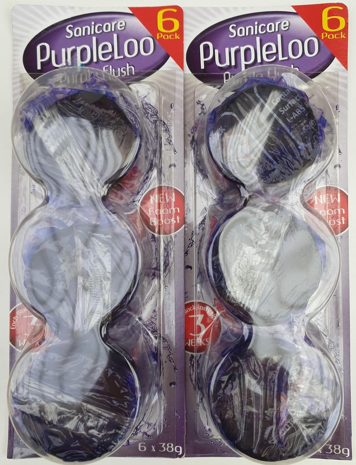 Purpleloo Toilet Cistern Blocks, 12 Blocks, 2 X 6 Pack
