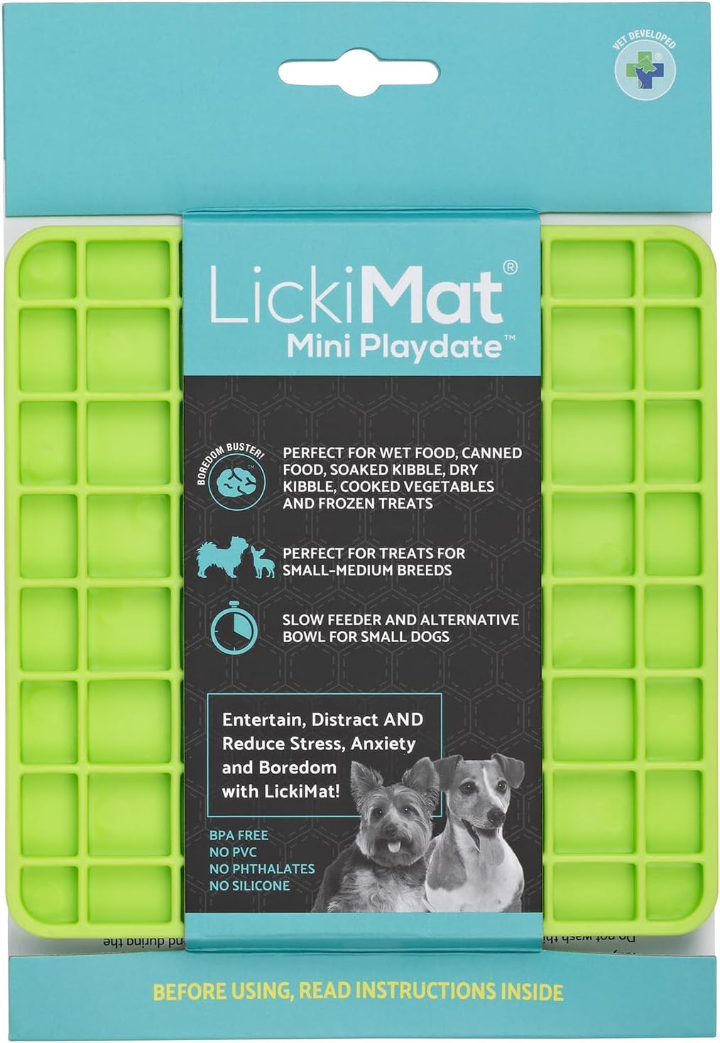 LickiMat Mini Classics - Interactive Pet Feeding Mat for Dogs, Slow Feeder wi... - Picture 24 of 24