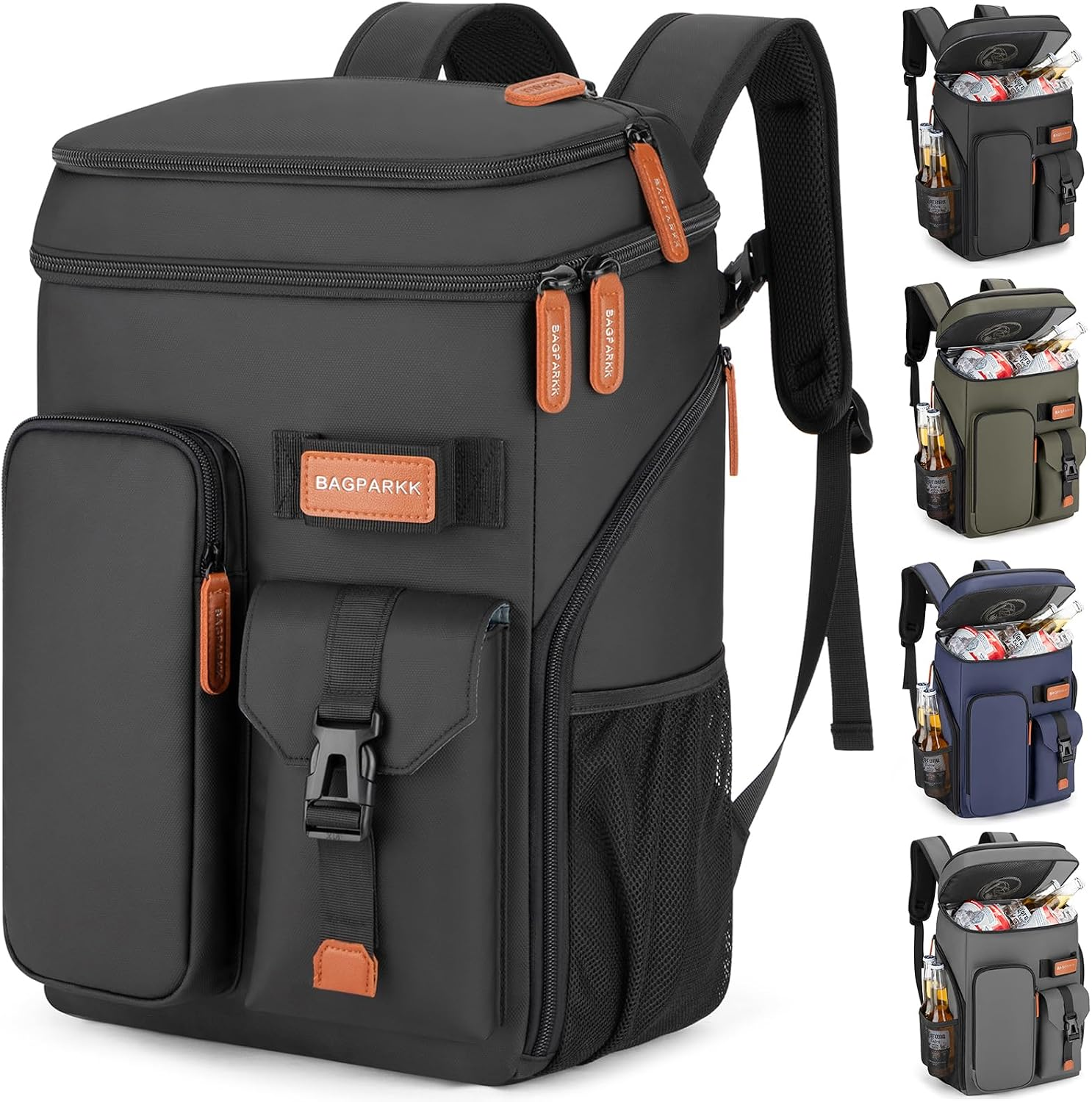 33/45 Cans Leakproof Insulated Cooler Backpack with Double Deck
