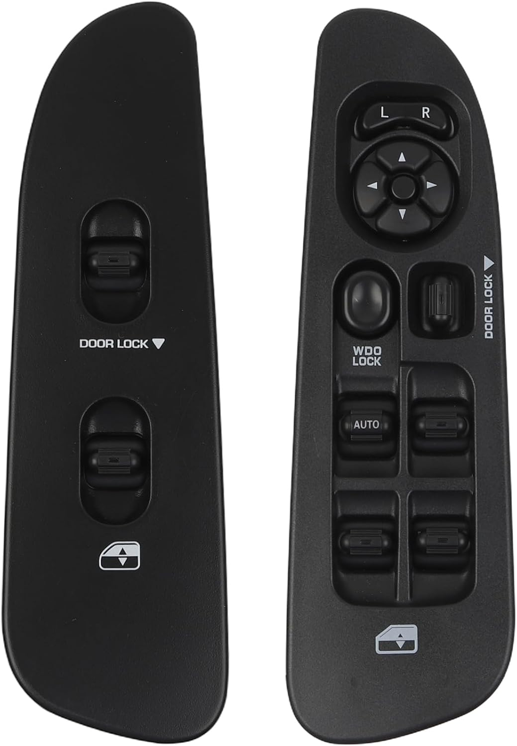 Master Power Window Switch and Bezel Compatible with Dodge Ram1500 2500 3500 2002-2009 Dakota 2001-2004 Durango 2001-2003 Sprinter 2500 2005-2009 Driver & Passenger Side 68171680AA 56049805AB